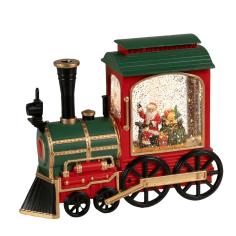 Tren Navideño con Efecto Vórtice de Agua
