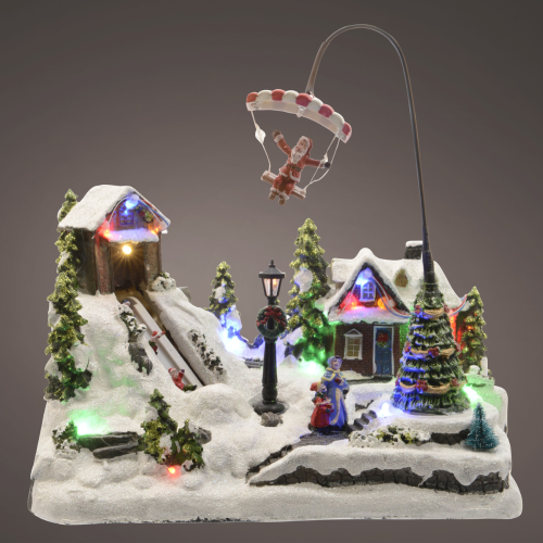 Escena Navideña Iluminada LED 30 x 19 x 31 cm