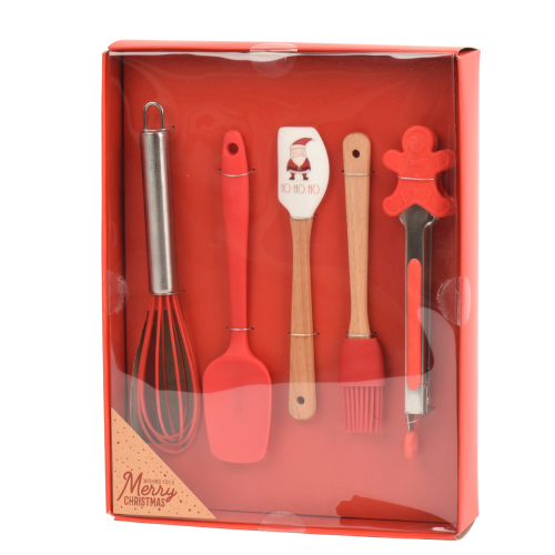 Set de Utensilios de Repostería Navideña