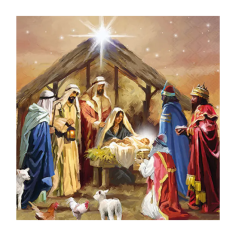 Servilleta 33cm Collage de Natividad FSC Mix