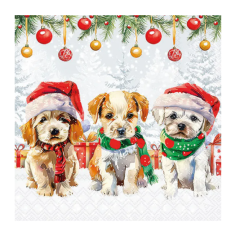 Servilleta 33cm Cachorros FSC Mix