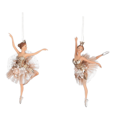 Adorno Colgante de Bailarina Dorada