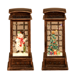 Figura de Muñeco de Nieve con Luz LED 2 uds