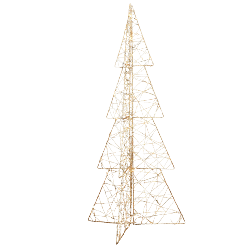 Árbol de Navidad Artificial Champagne Iluminado