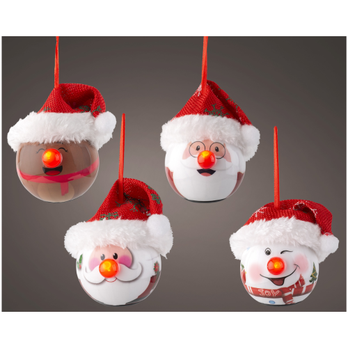 Set de Bolas LED Navideñas con Efecto Parpadeo