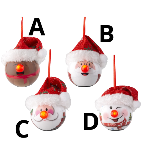 Set de Bolas LED Navideñas con Efecto Parpadeo