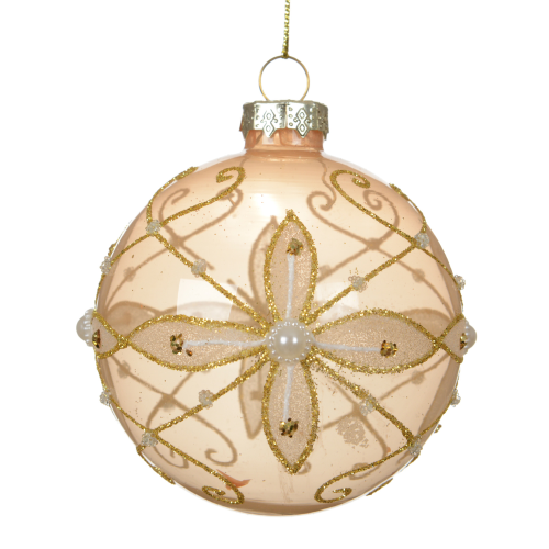 Set de Bolas de Cristal Transparente con Flores