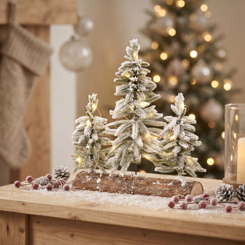 Tablepiece Snow con Micro LED