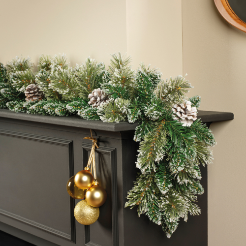 Victoria Garland Frosted 25 cm x L. 270 cm