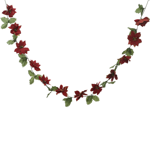 Guirnalda Botánica – Flores de Pascua con Hojas (2 Surtidos)