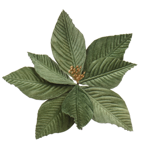 Flor de Pascua de Terciopelo con Clip - 4 colores