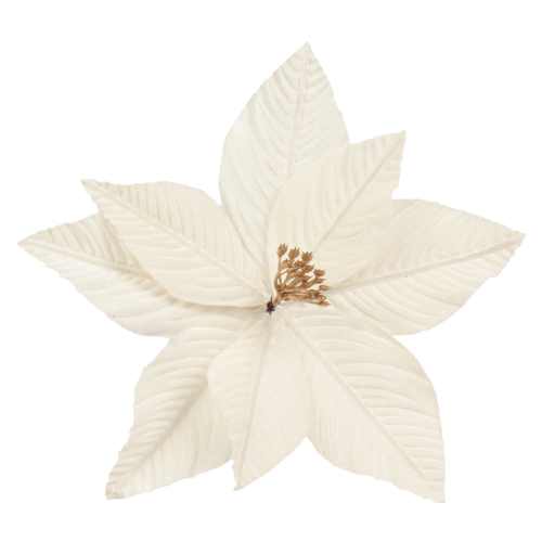 Flor de Pascua de Terciopelo con Clip - 4 colores