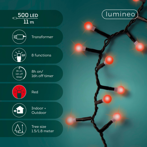 Guirnalda Lumínica Luz roja 11 m