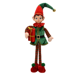 Muñeco elfo navideño de pie