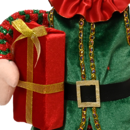 Muñeco elfo navideño de pie