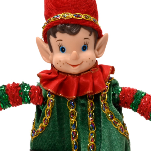 Muñeco elfo navideño colgante