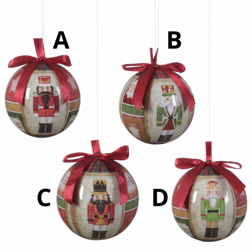 Bauble polyfoam 4ass