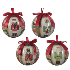 Bauble polyfoam 4ass