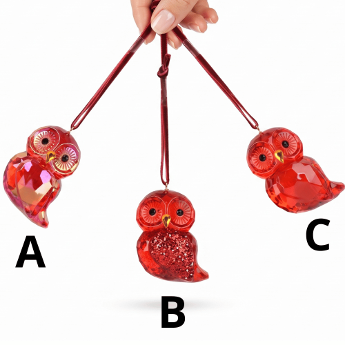 Hanging owl figures