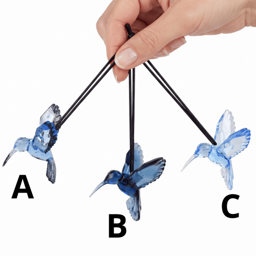 Figuras de Colibrí azul para colgar