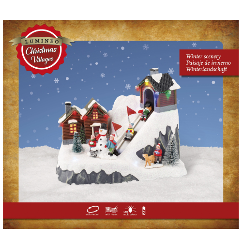 LED scenery Holiday adventure snowman