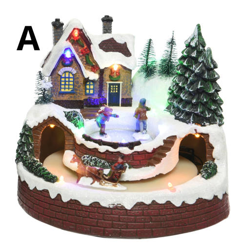 Light-Up Christmas Scene - 2 Designs