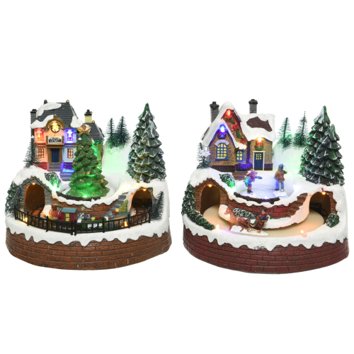 Light-Up Christmas Scene - 2 Designs