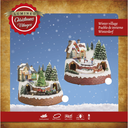 Light-Up Christmas Scene - 2 Designs