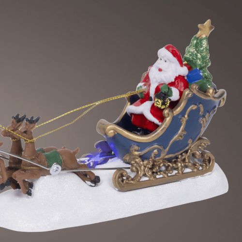 Santa's Sleigh with LED Reindeer
