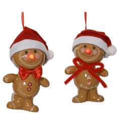 Muñeco de Jengibre Colgante luz con LED
