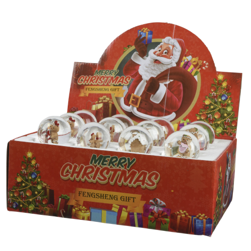 Gingerbread-Themed Glass Snow Globe