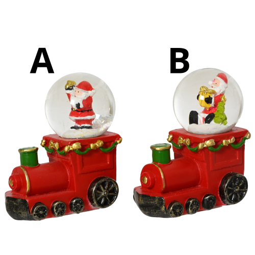 Christmas Train Glass Snow Globe