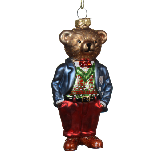 Adorno Colgante de Oso en Cristal