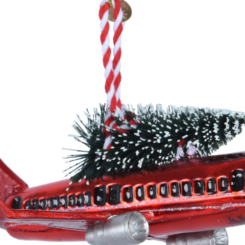 Adorno Colgante de Avión en Cristal