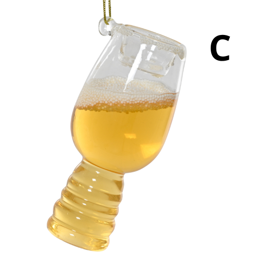Adornos Colgantes de Botellín de Cerveza con Burbujas