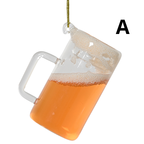 Adornos Colgantes de Botellín de Cerveza con Burbujas