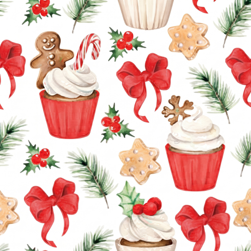 Weihnachtsservietten mit Weihnachtsmotiven