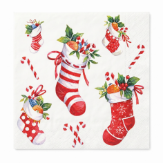 Servilletas Calcetines Navideños