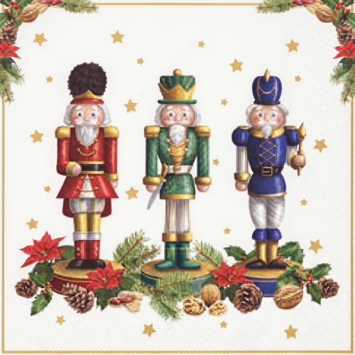 Three Soldiers Christmas Napkins