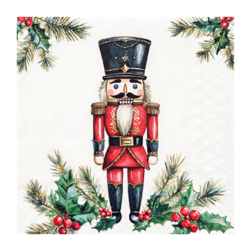 Red Nutcracker Christmas Napkins