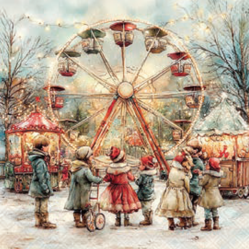 Weihnachtsservietten Themenpark