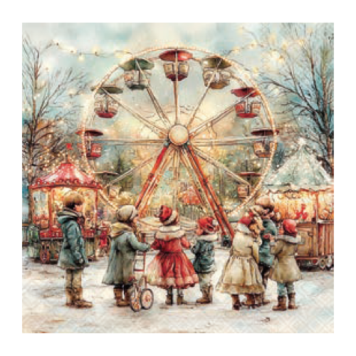 Weihnachtsservietten Themenpark