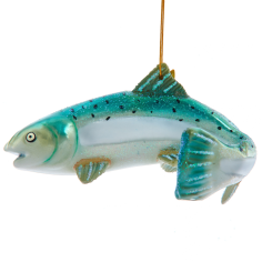 Adorno de Cristal Pez Salmón