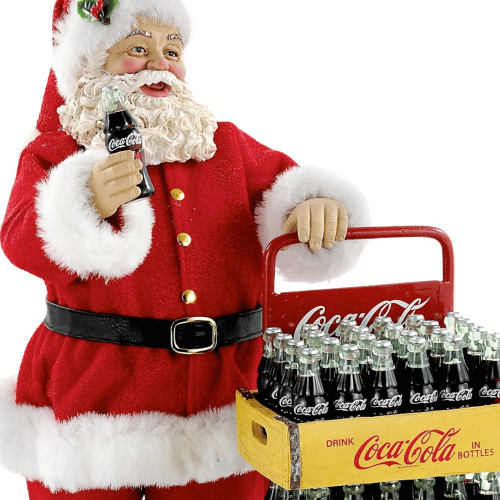 Santa Claus Coca-Cola con Carrito