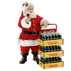 Santa Claus Coca-Cola con Carrito