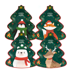 Set de 8 Platos con Silueta de Árbol