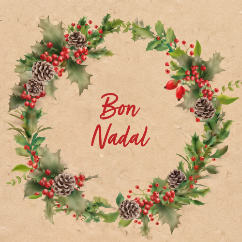 Servilletas Navideñas Reciclables "Bon Nadal"