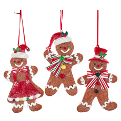 Adornos Figuras de Jengibre Niño y Niña