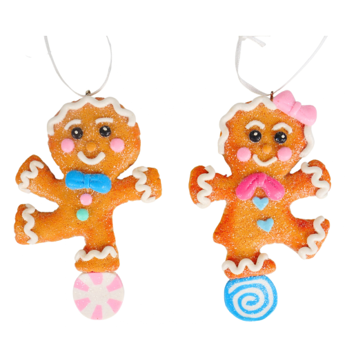 Adornos Muñecos de Jengibre con Dulce