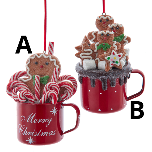 Adornos Taza de Chocolate con Hombrecitos de Jengibre